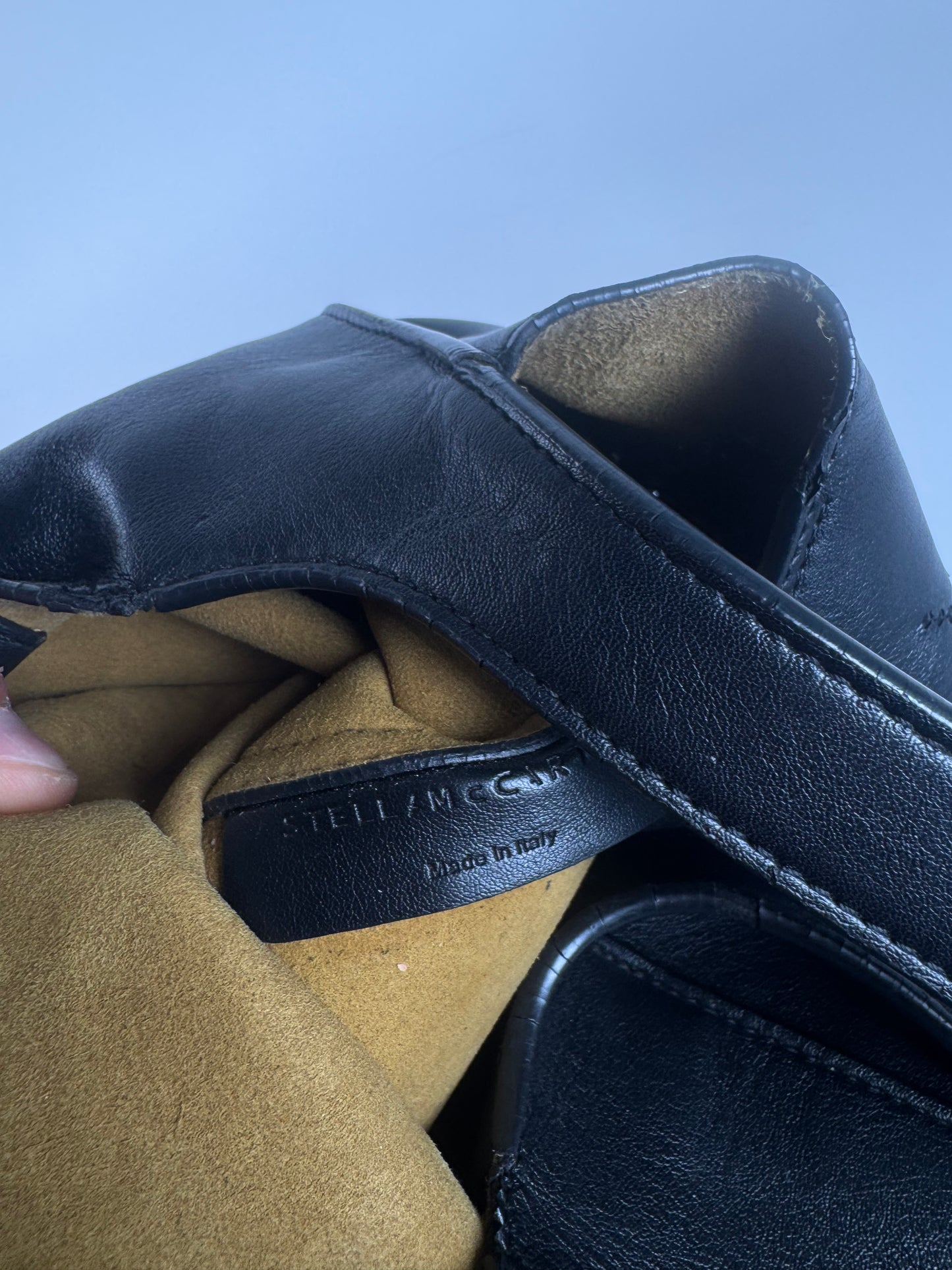 Vintage Stella and Cartney Vegan Leather Logo bag black