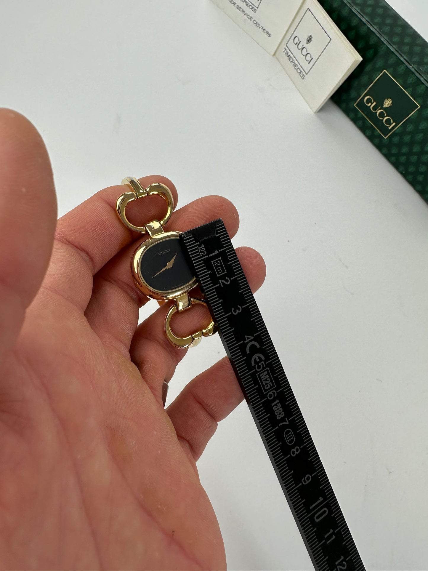 Vintage Gucci Gold-Tone Bangle Ladies Watch Model 1600