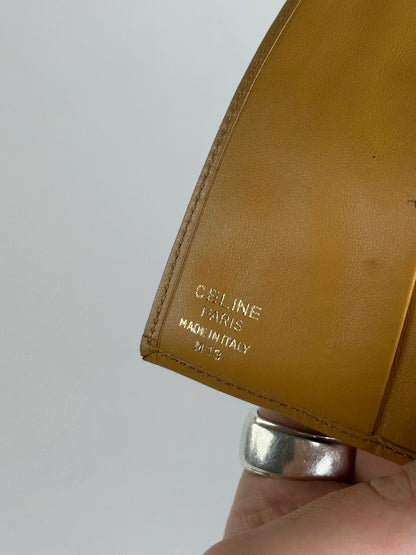 Vintage Celine Paris leather monogram Card Holder