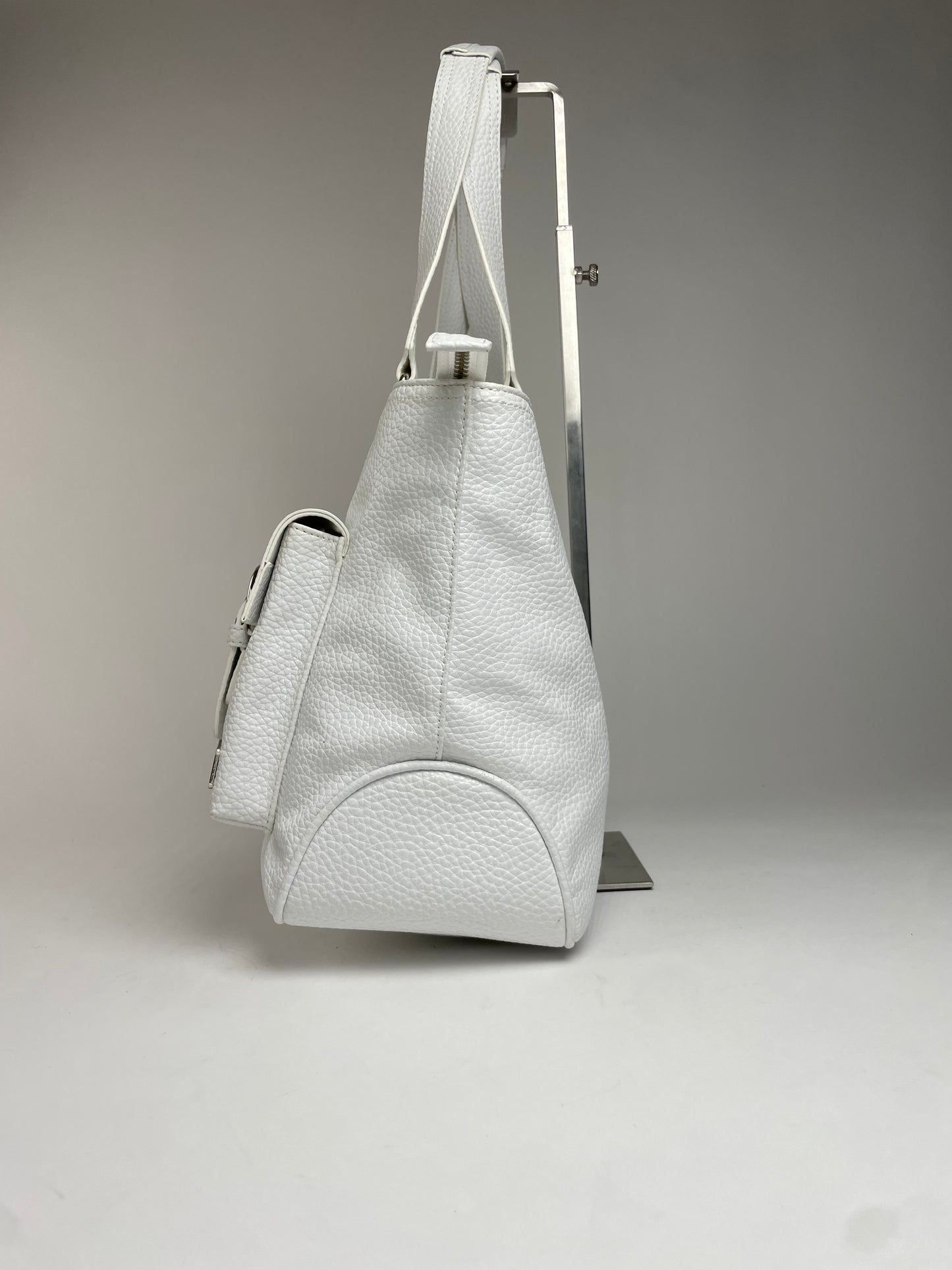 Vintage Courreges Leather Handbag White new with Tag