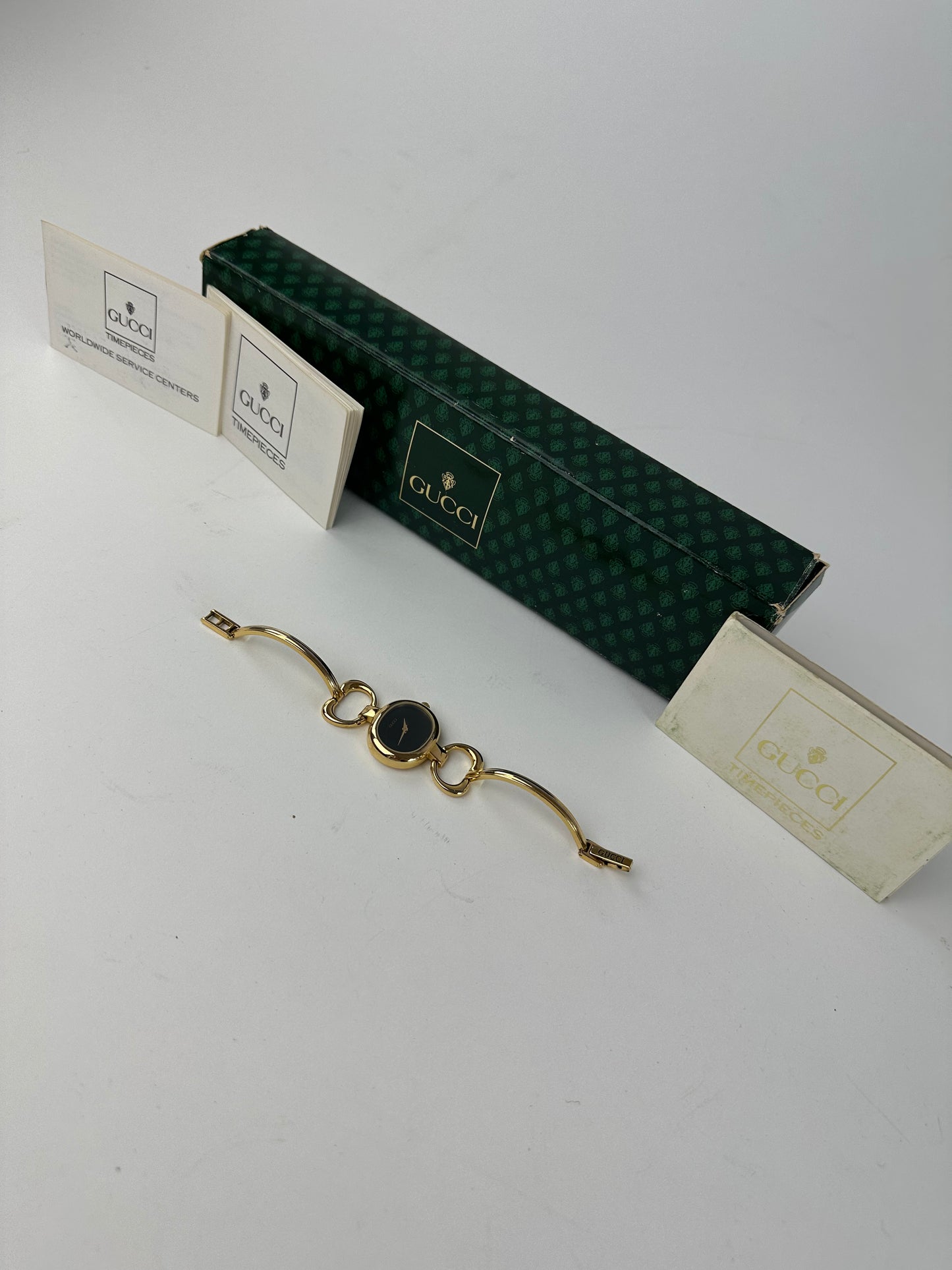 Vintage Gucci Gold-Tone Bangle Ladies Watch Model 1600