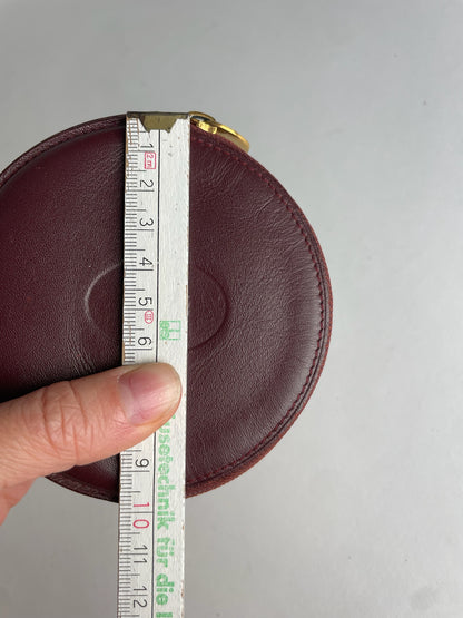 Vintage Cartier Leather Purse burgundy