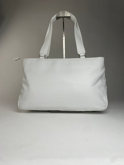 Vintage Courreges Leather Handbag White new with Tag