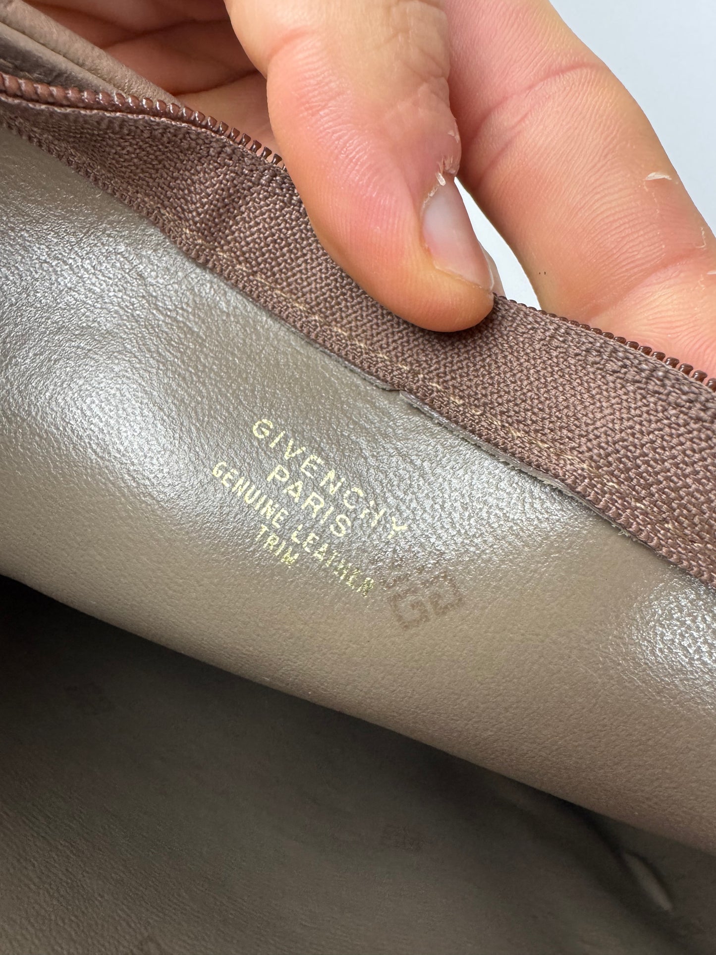 Vintage Givenchy Leather Bag Striped