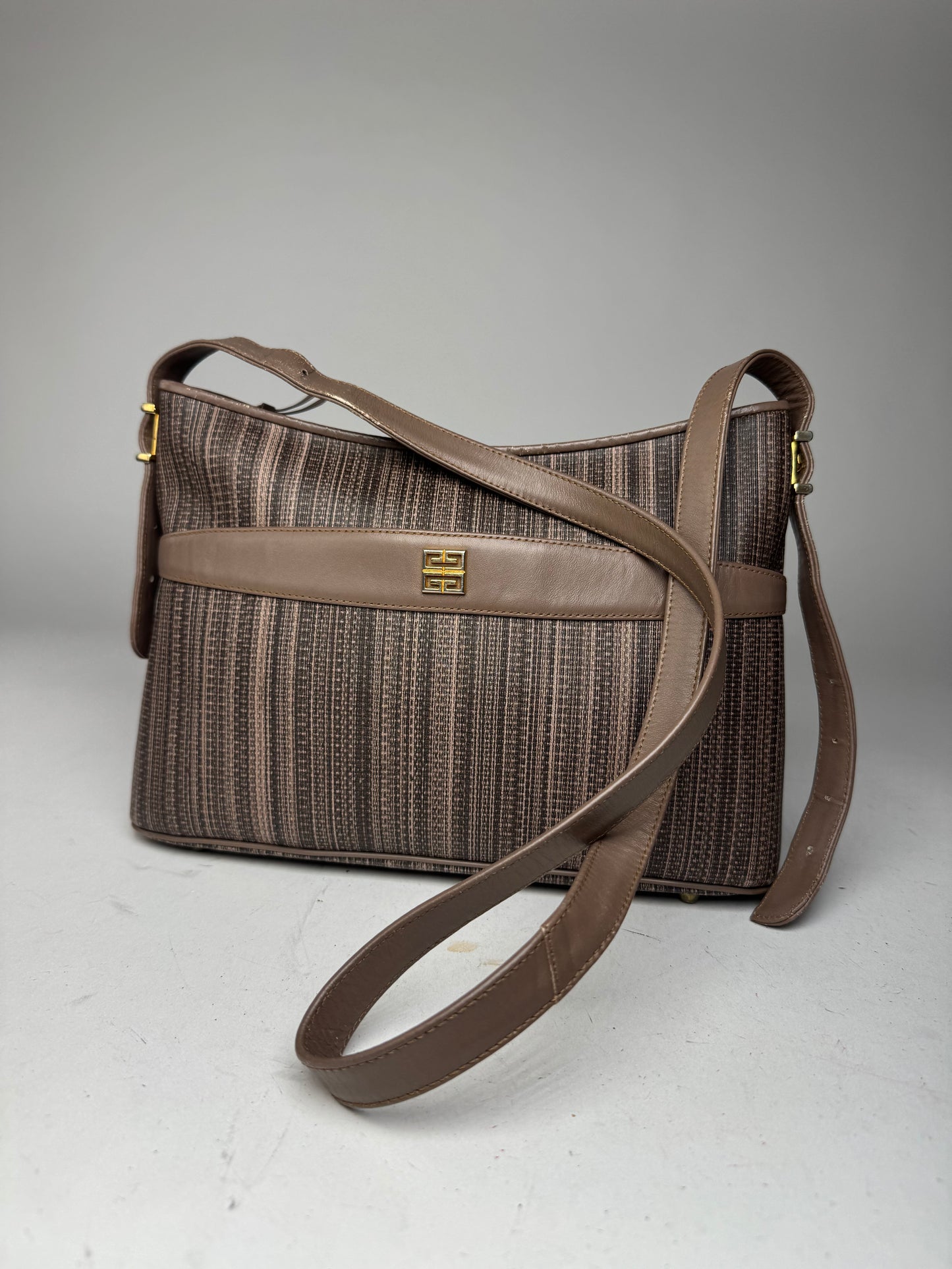 Vintage Givenchy Leather Bag Striped