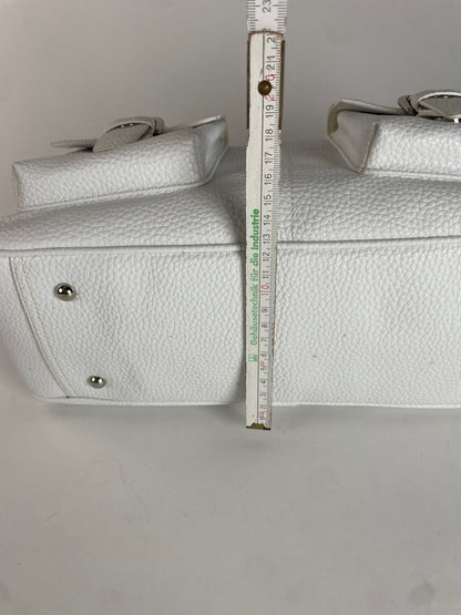 Vintage Courreges Leather Handbag White new with Tag