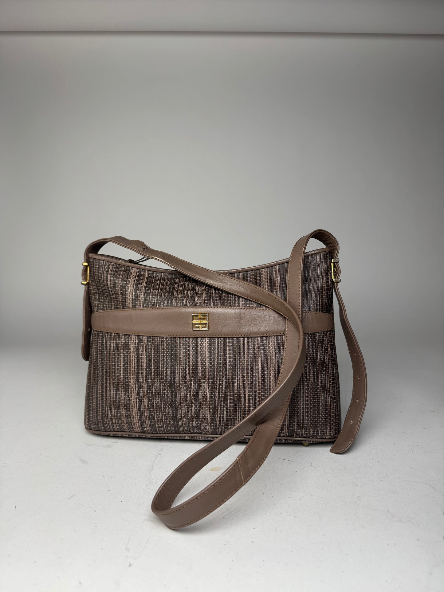Vintage Givenchy Leather Bag Striped