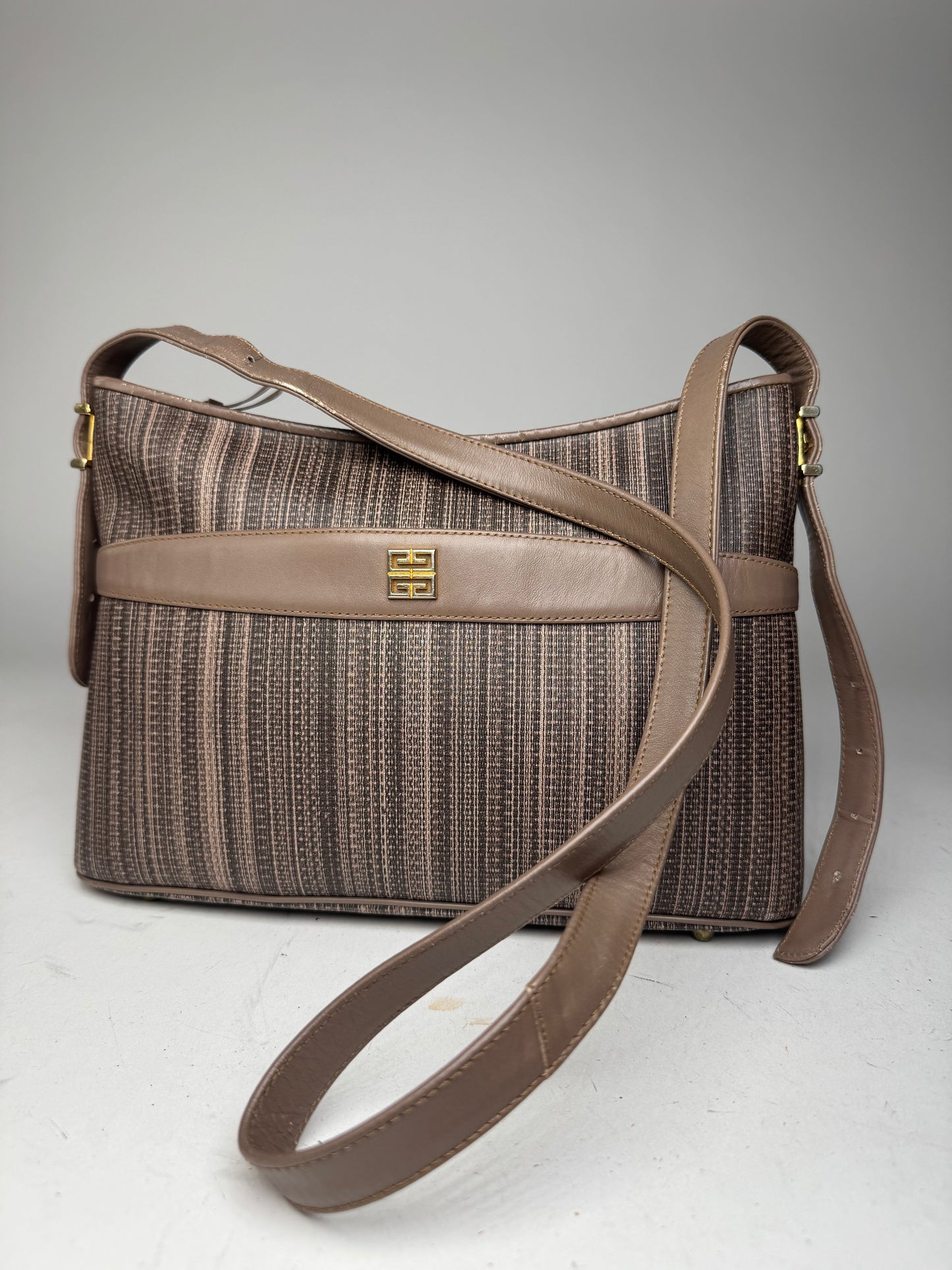 Vintage Givenchy Leather Bag Striped