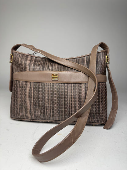 Vintage Givenchy Leather Bag Striped