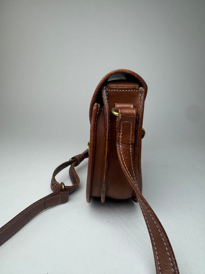 Sac Courreges vintage en cuir marron