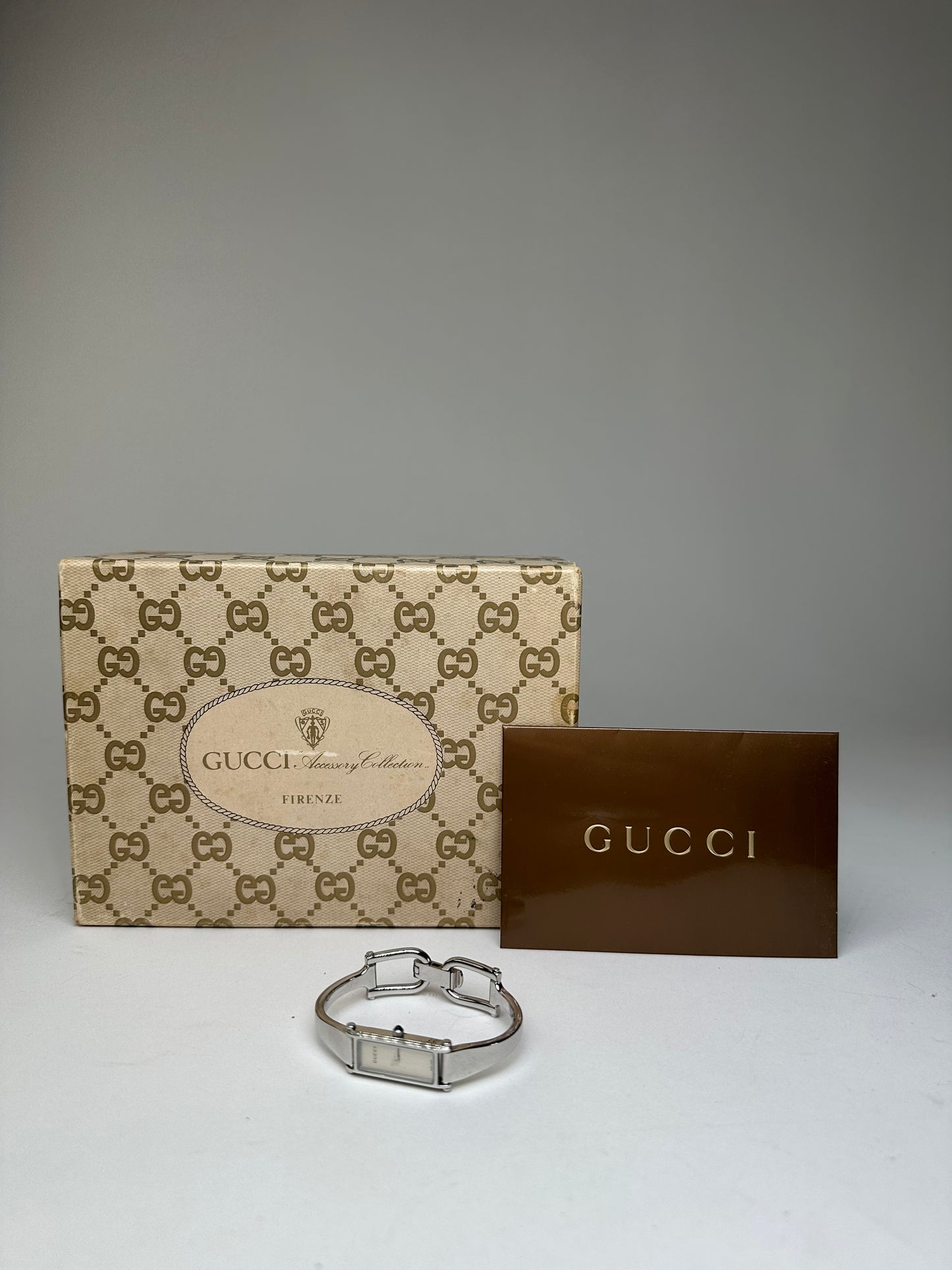 Vintage Gucci Silver-Tone Bangle Ladies Watch Model 1500L