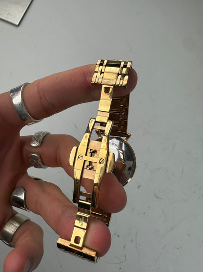 Vintage Vivienne Westwood Bracelet Watch Gold White Dial