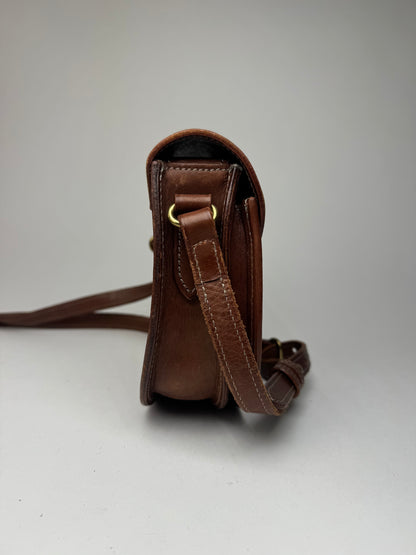 Sac Courreges vintage en cuir marron