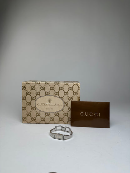 Vintage Gucci Silver-Tone Bangle Ladies Watch Model 1500L