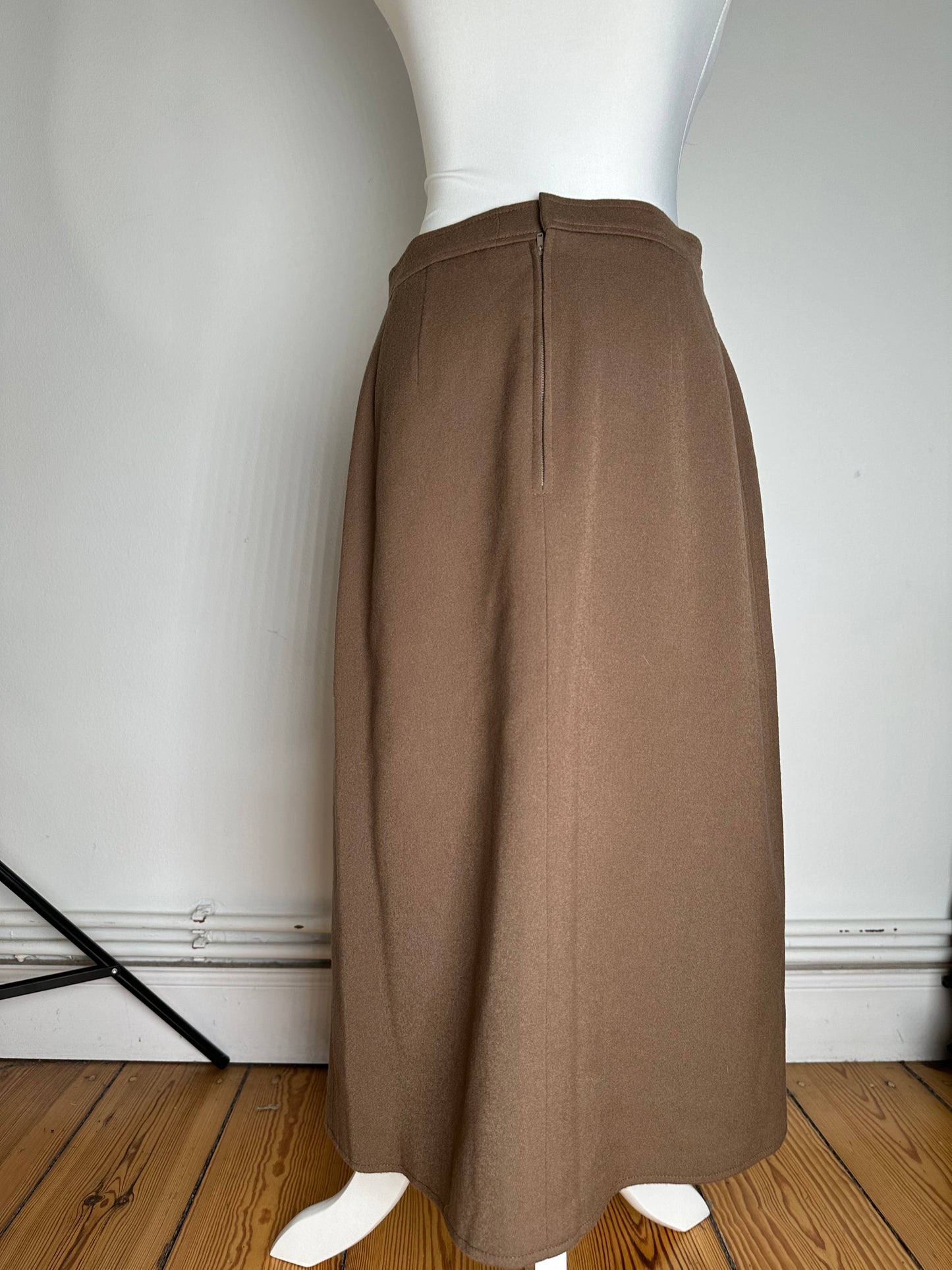 Vintage Chloe Wool Skirt FR42 Brown