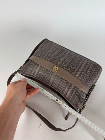 Vintage Givenchy Leather Bag Striped