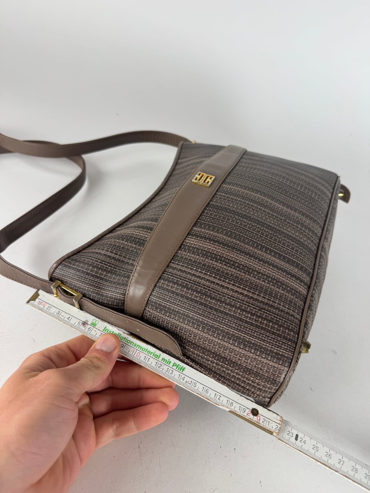 Vintage Givenchy Leather Bag Striped
