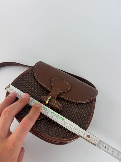 Sac Courreges vintage en cuir marron