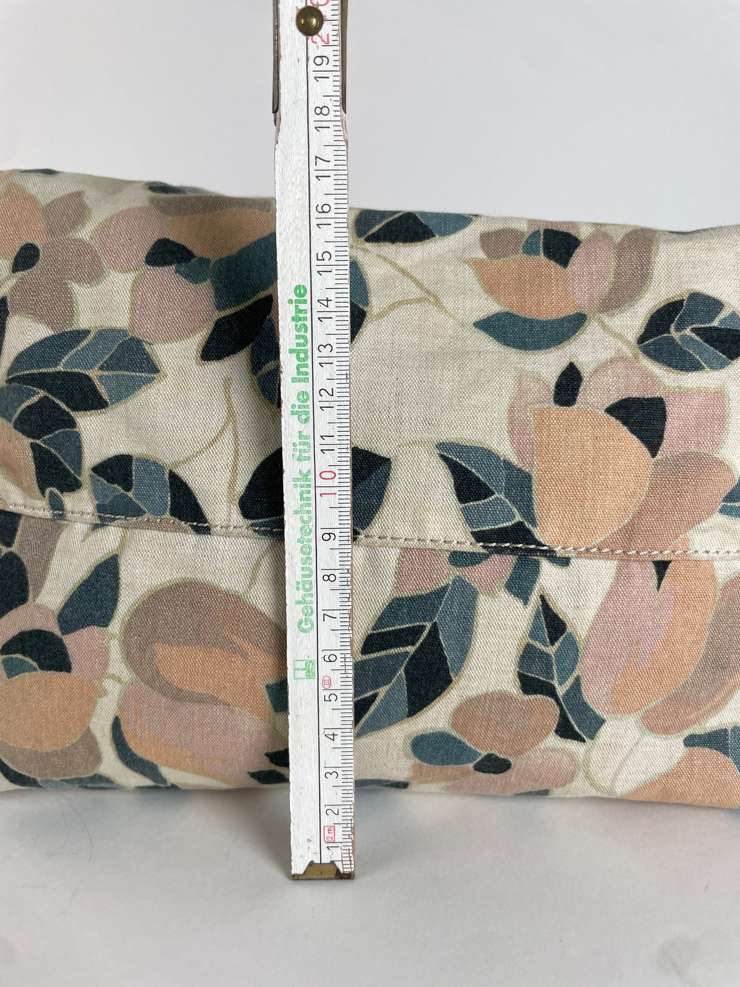 Vintage Marni Studded Floral Canvas Leather Tote bag beige brown green