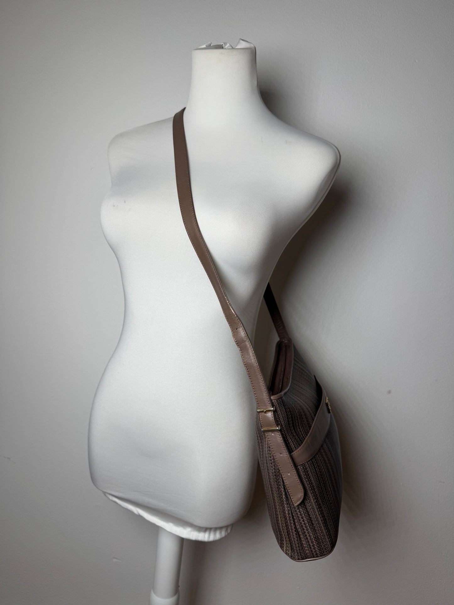 Vintage Givenchy Leather Bag Striped
