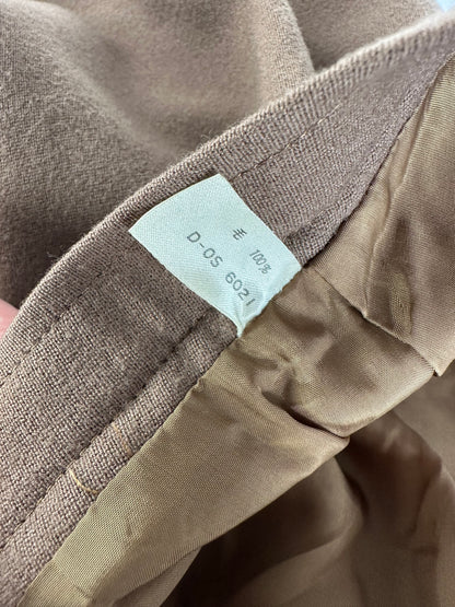 Vintage Chloe Wool Skirt FR42 Brown
