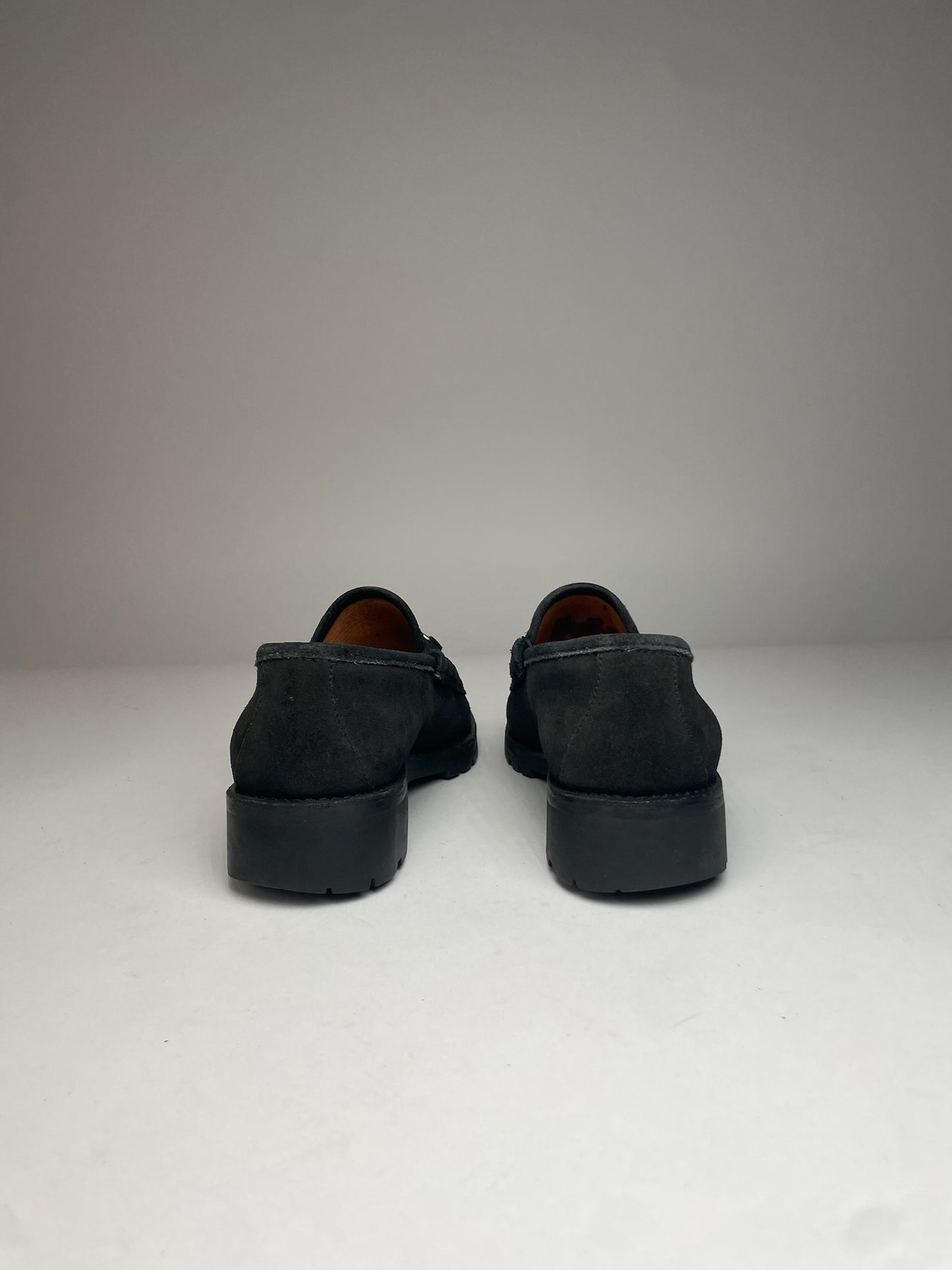 Vintage Gucci Suede Horsebit Loafer Black EU37,5