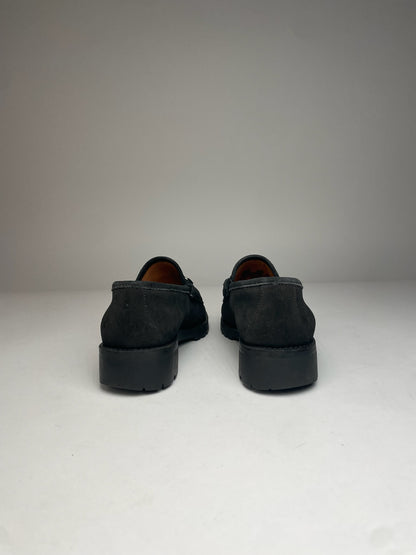 Vintage Gucci Suede Horsebit Loafer Black EU37,5