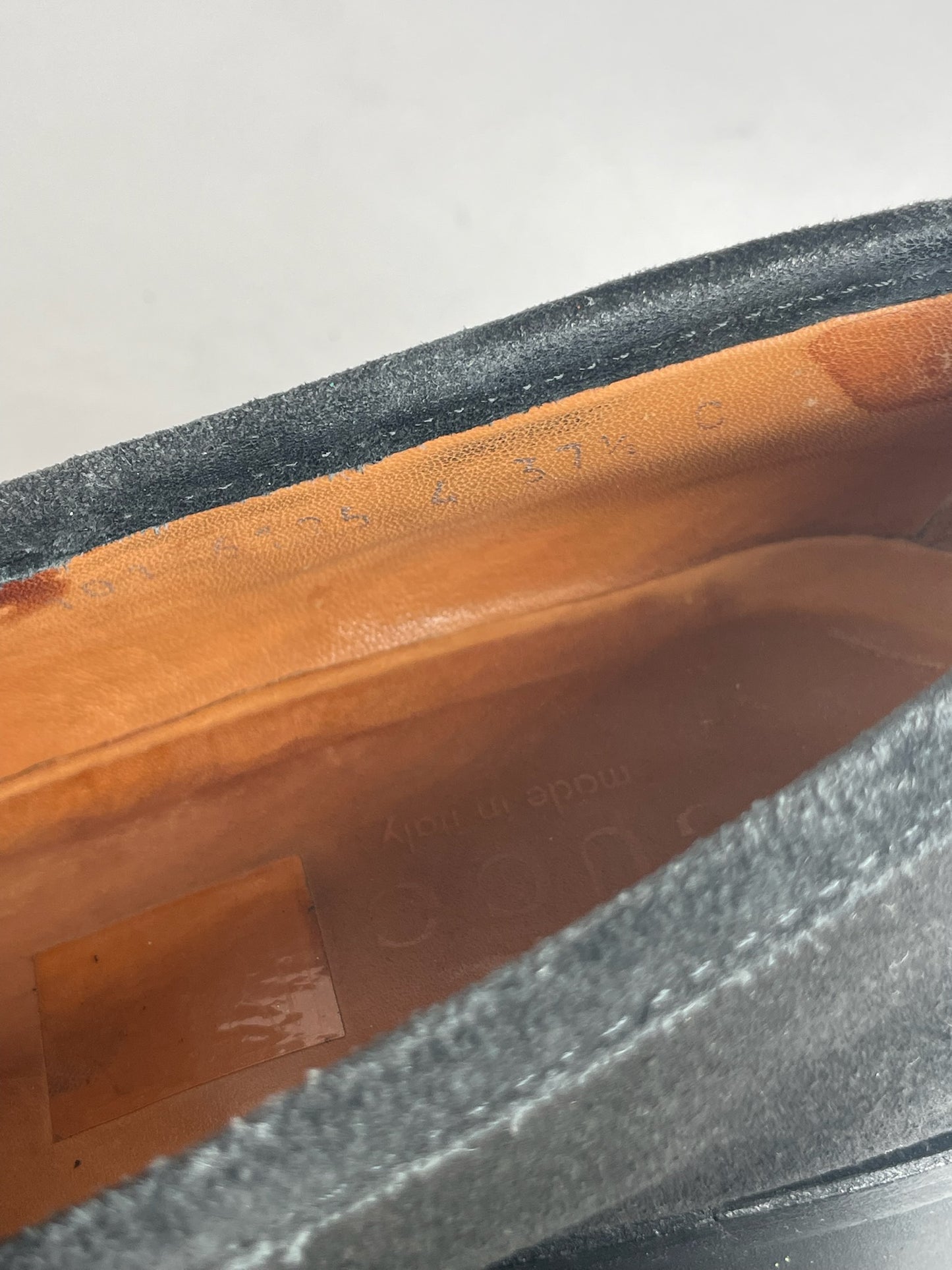 Vintage Gucci Suede Horsebit Loafer Black EU37,5