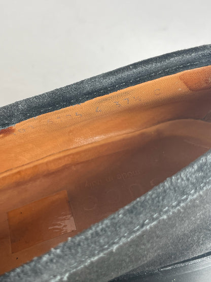 Vintage Gucci Suede Horsebit Loafer Black EU37,5