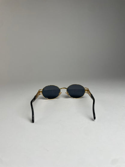 Vintage Fendi Roma Sunglasses Gold Black
