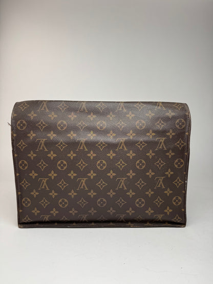 Vintage Louis Vuitton monogram leather clutch