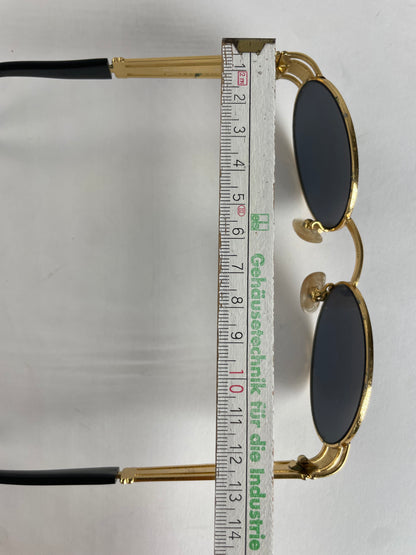 Vintage Fendi Roma Sunglasses Gold Black