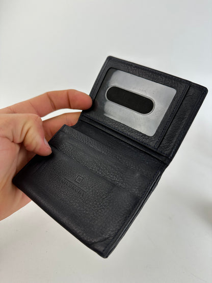 Vintage Givenchy 4G Logo Leather Bifold Wallet Navy