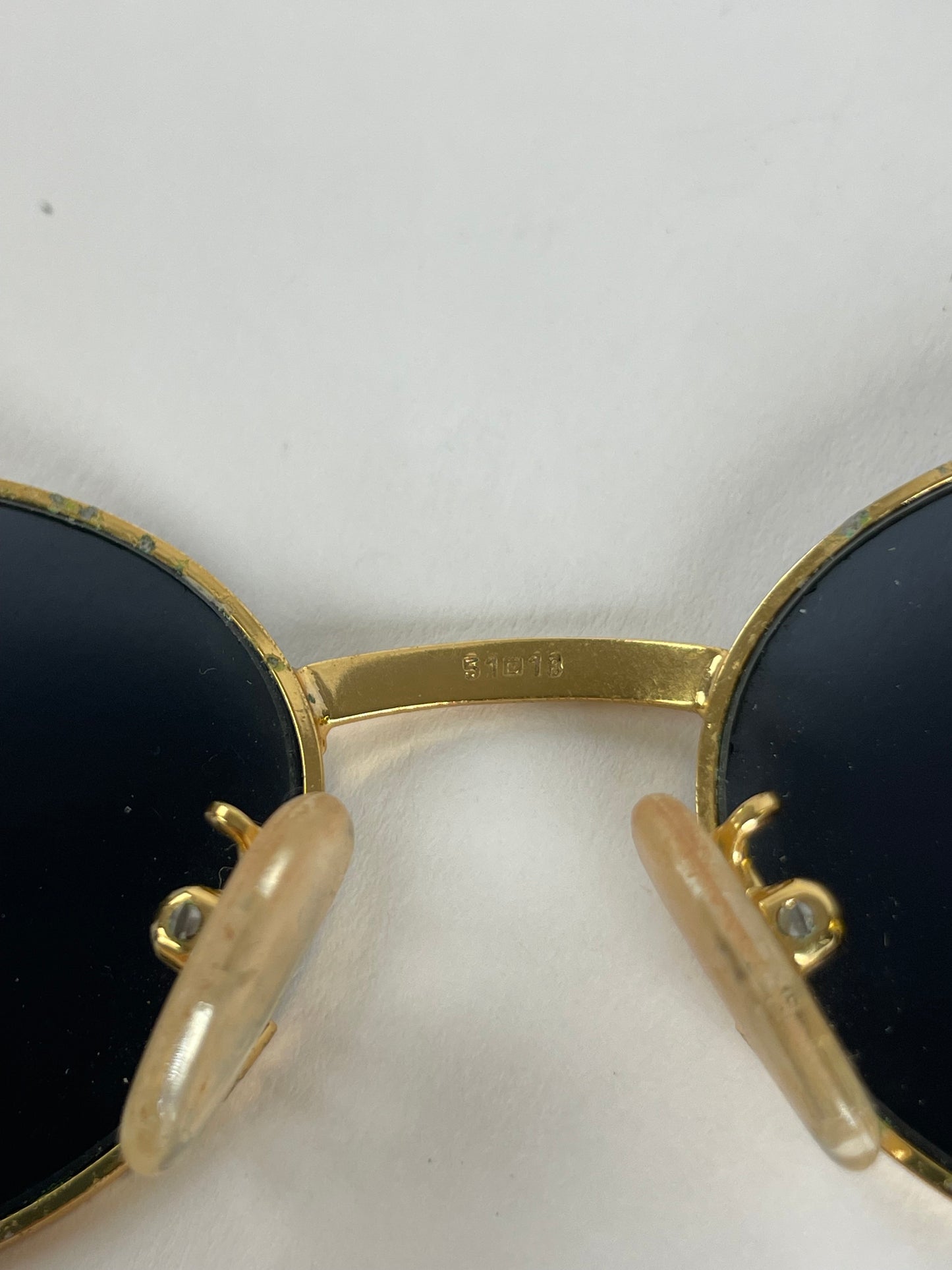 Vintage Fendi Roma Sunglasses Gold Black