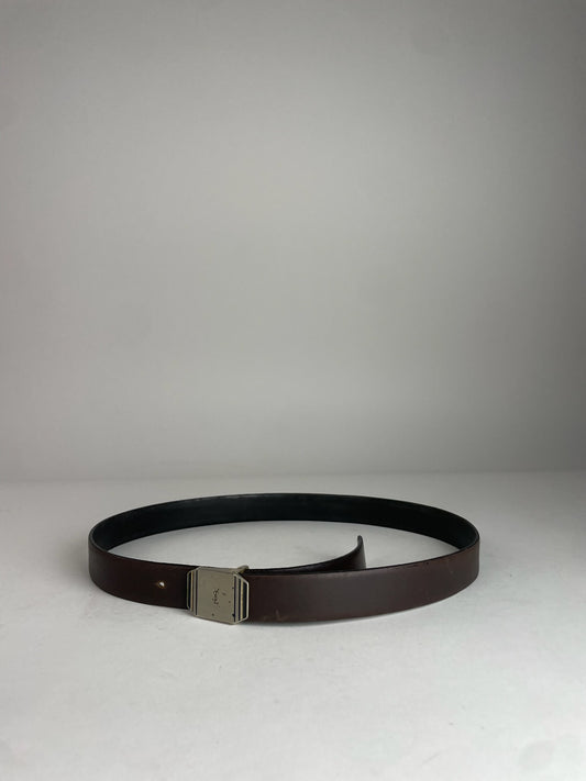 Vintage Yves Saint Laurent Leather Belt Brown