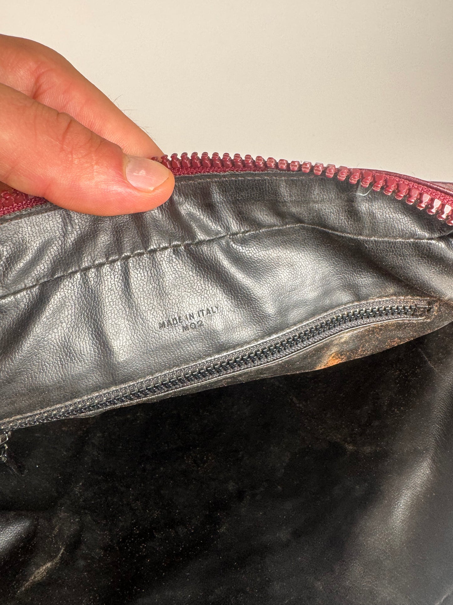 Sac vintage en cuir monogramme Céline Triomphe violet