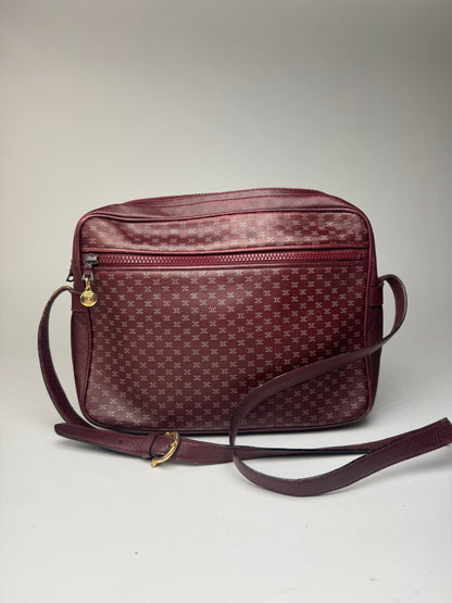 Sac vintage en cuir monogramme Céline Triomphe violet
