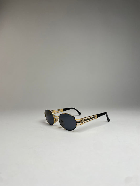 Vintage Fendi Roma Sunglasses Gold Black
