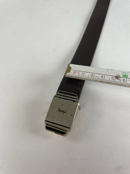 Vintage Yves Saint Laurent Leather Belt Brown