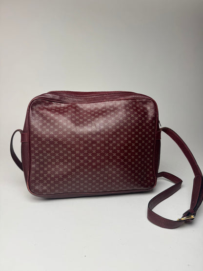 Sac vintage en cuir monogramme Céline Triomphe violet