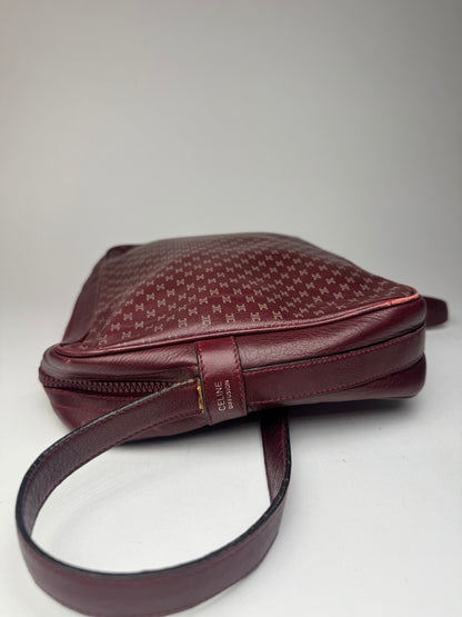 Sac vintage en cuir monogramme Céline Triomphe violet