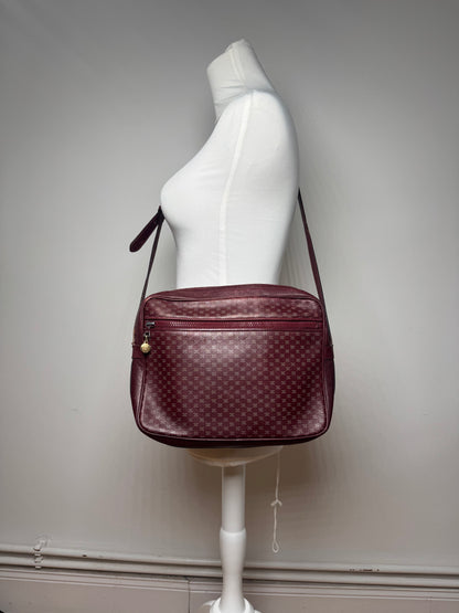 Sac vintage en cuir monogramme Céline Triomphe violet