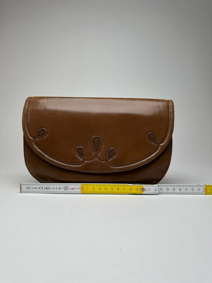 Vintage Givenchy Leather Clutch Brown