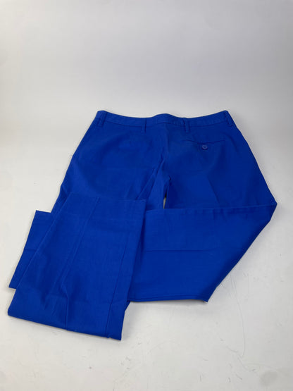 Vintage Miu Miu Cotton Blend Trousers Bright Blue L