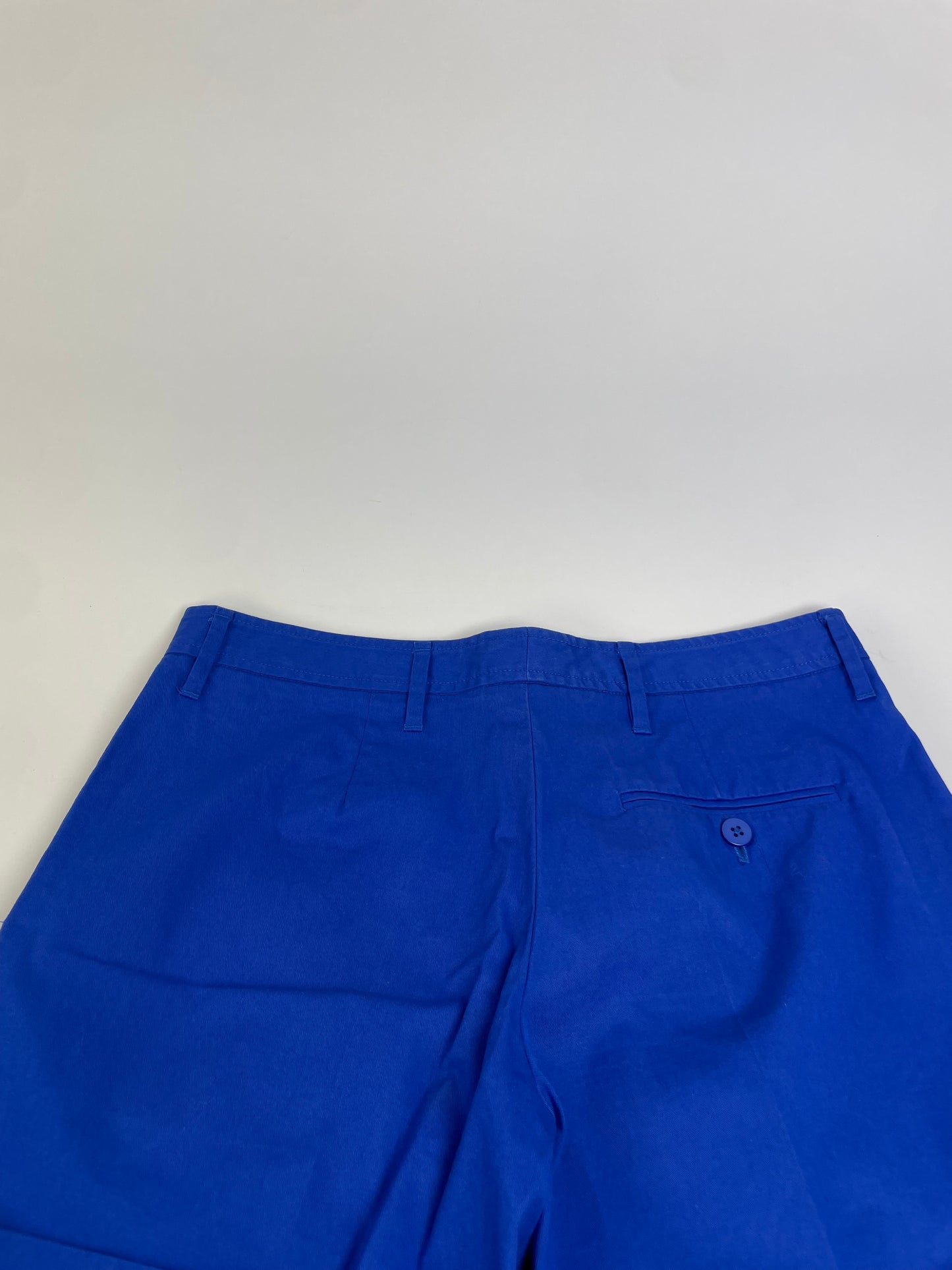 Vintage Miu Miu Cotton Blend Trousers Bright Blue L