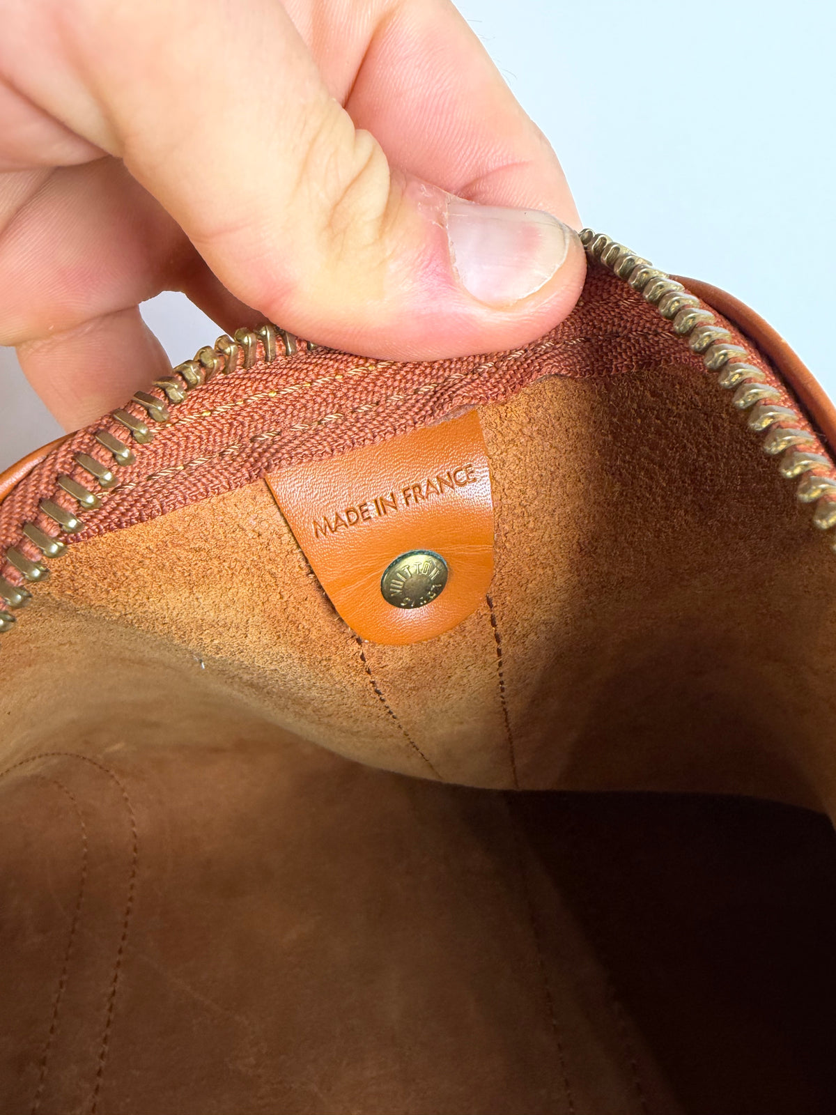 Vintage Louis Vuitton Epi Leather Travel Duffle Bag 1990 Burnt Orange