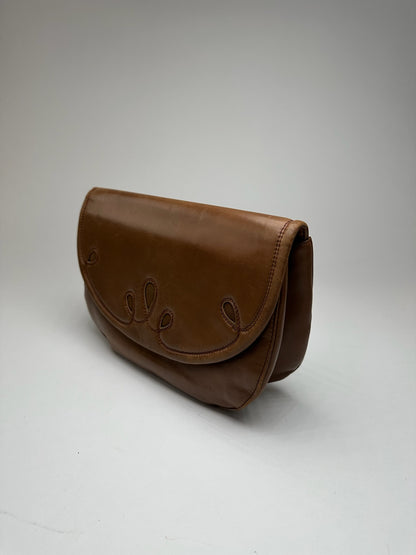 Vintage Givenchy Leather Clutch Brown