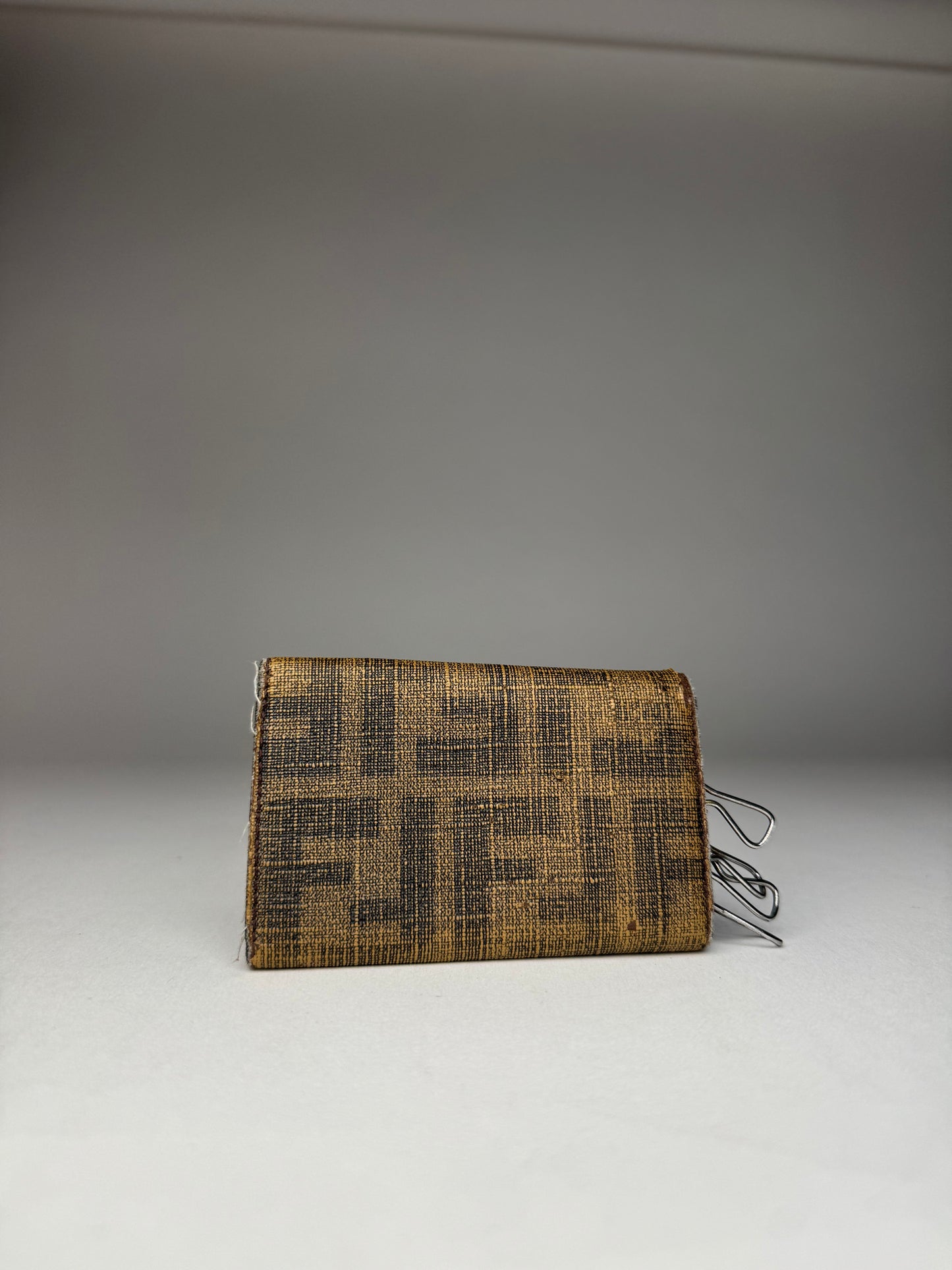 Vintage Fendi Monogram Key Holder Brown