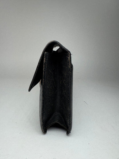 Vintage Louis Vuitton Taiga Leather Clutch Green