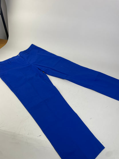 Vintage Miu Miu Cotton Blend Trousers Bright Blue L